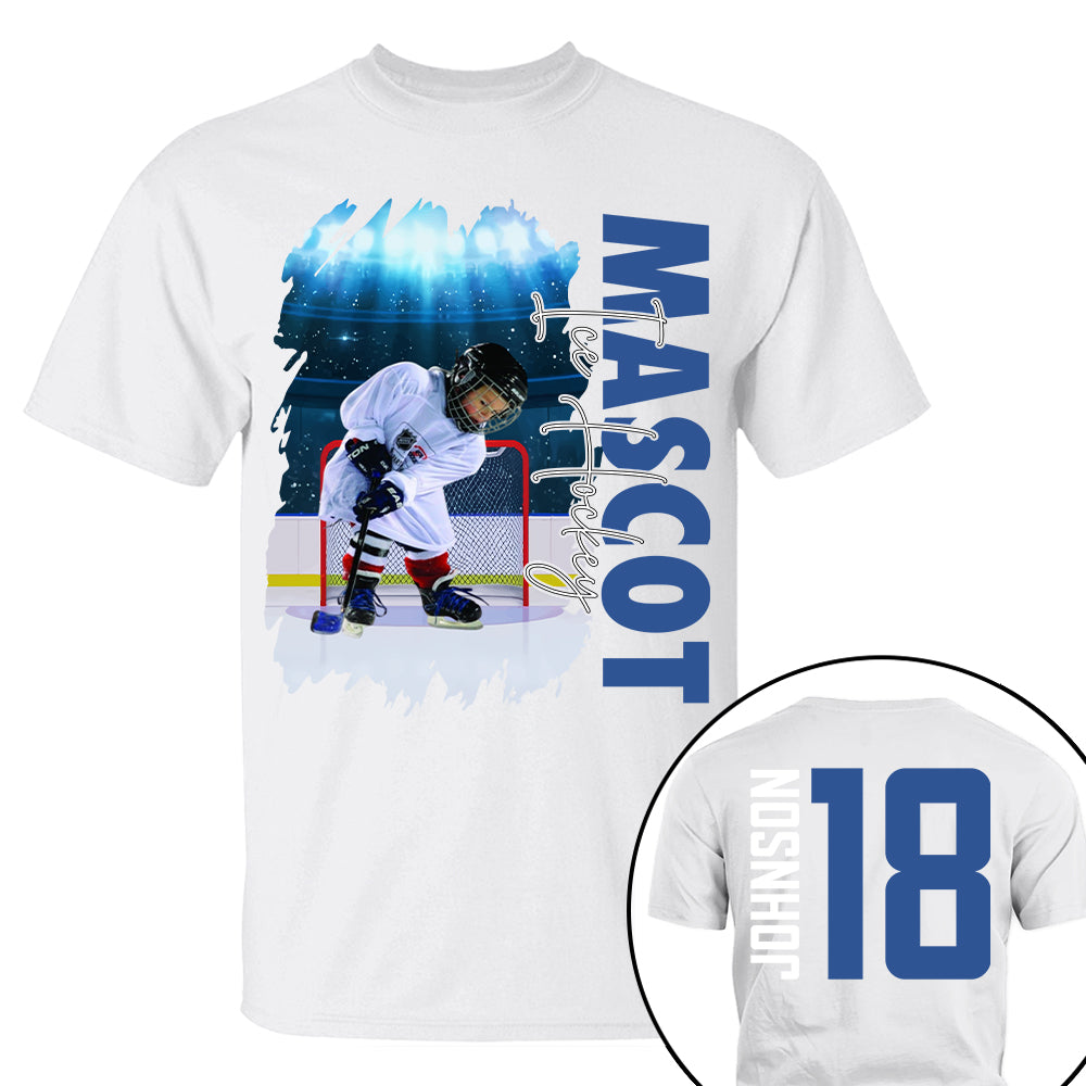Custom Photo Ice Hockey Shirt, Personalized Ice Hockey Mom Shirt, Game Day Ice Hockey Hoodie, Ice Hockey Dad Sweatshirt