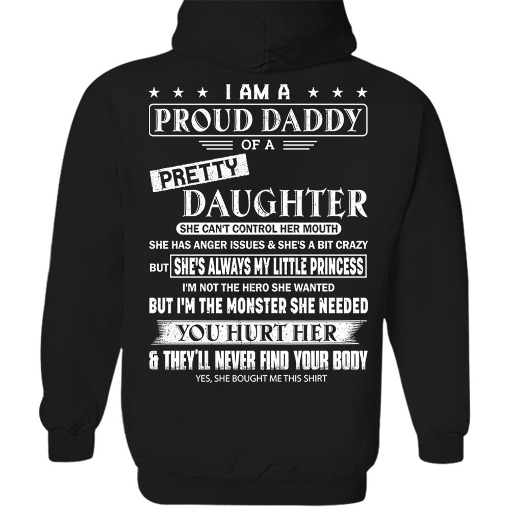 I Am A Proud Daddy Of A Pretty Daughter Shirt Perfect Gift For Dad