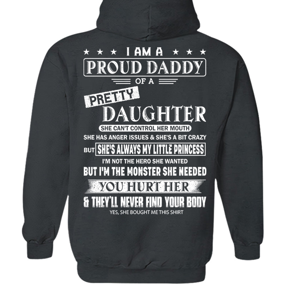 I Am A Proud Daddy Of A Pretty Daughter Shirt Perfect Gift For Dad