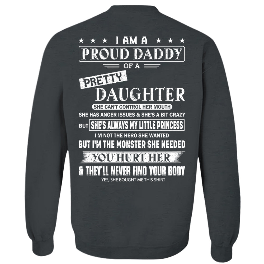 I Am A Proud Daddy Of A Pretty Daughter Shirt Perfect Gift For Dad