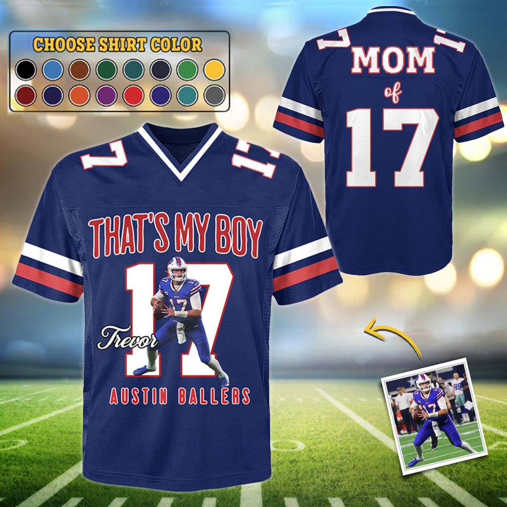 That's My Boy Personalized All Over Print Shirt For Football Mom Grandma Sport Family Na02 Nh00