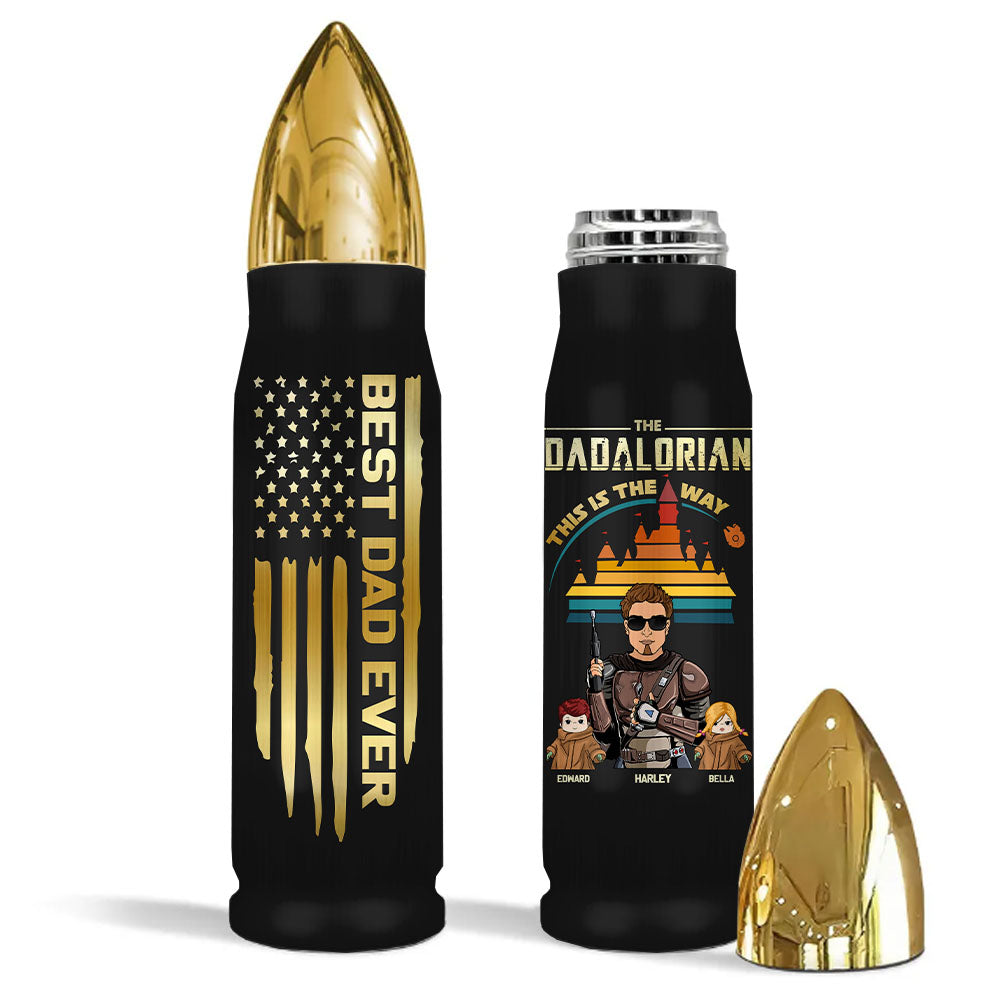 The Dadalorian This Is The Way - Personalized Bullet Tumbler For Dad
