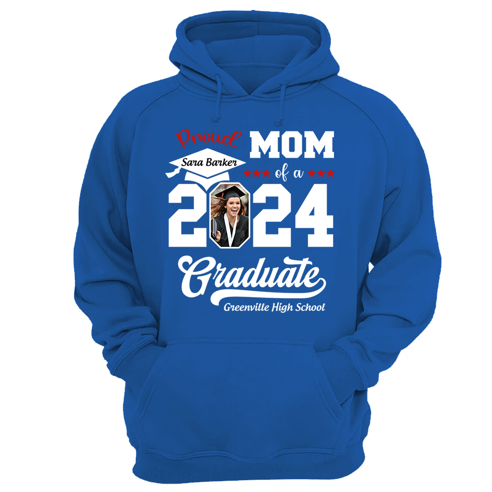 Proud of a 2025 Graduate Shirt, Custom Photo For Family