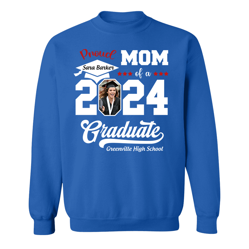 Proud of a 2025 Graduate Shirt, Custom Photo For Family