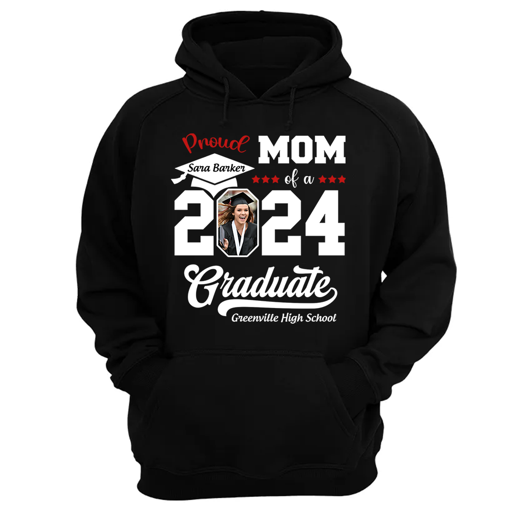 Proud of a 2025 Graduate Shirt, Custom Photo For Family