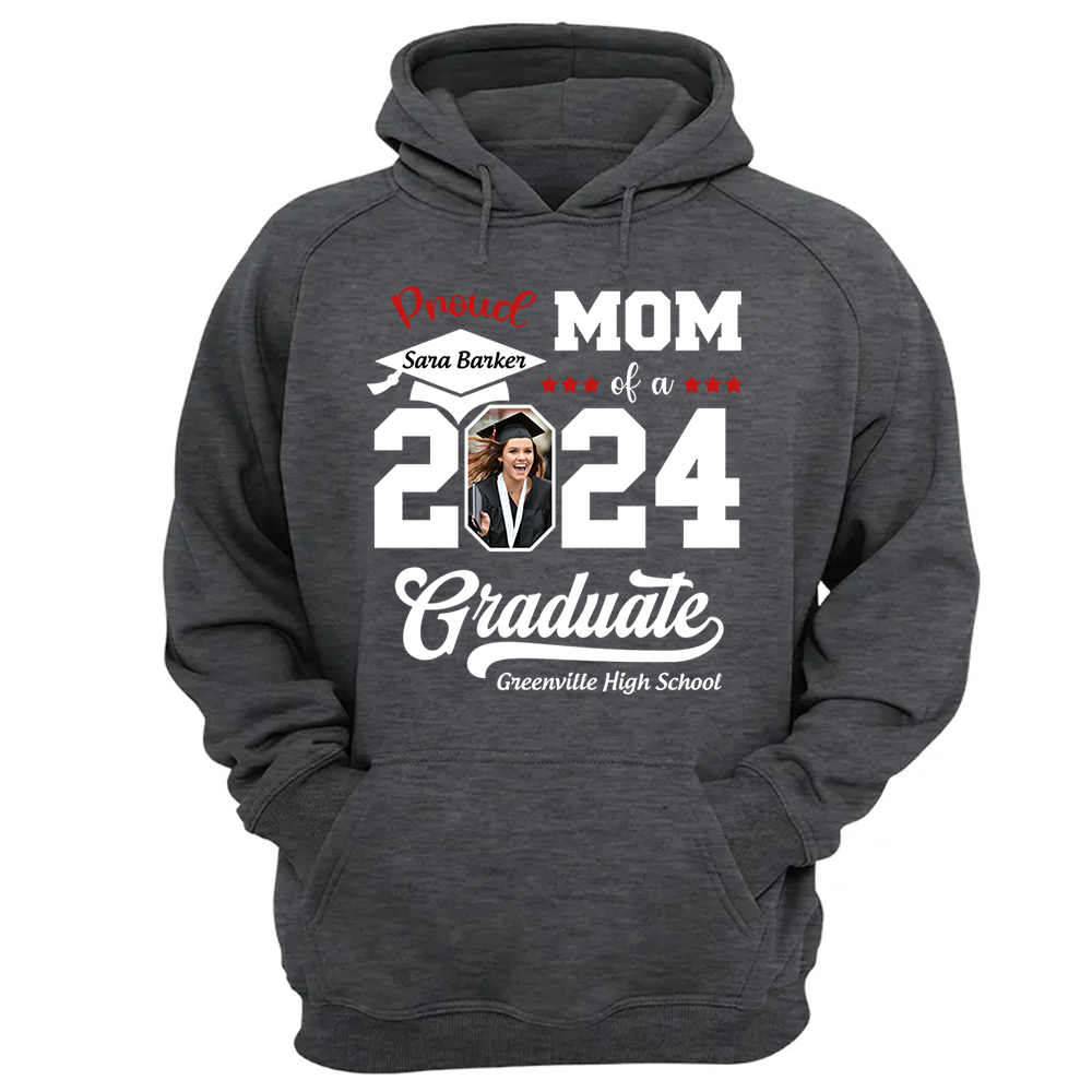 Proud of a 2025 Graduate Shirt, Custom Photo For Family