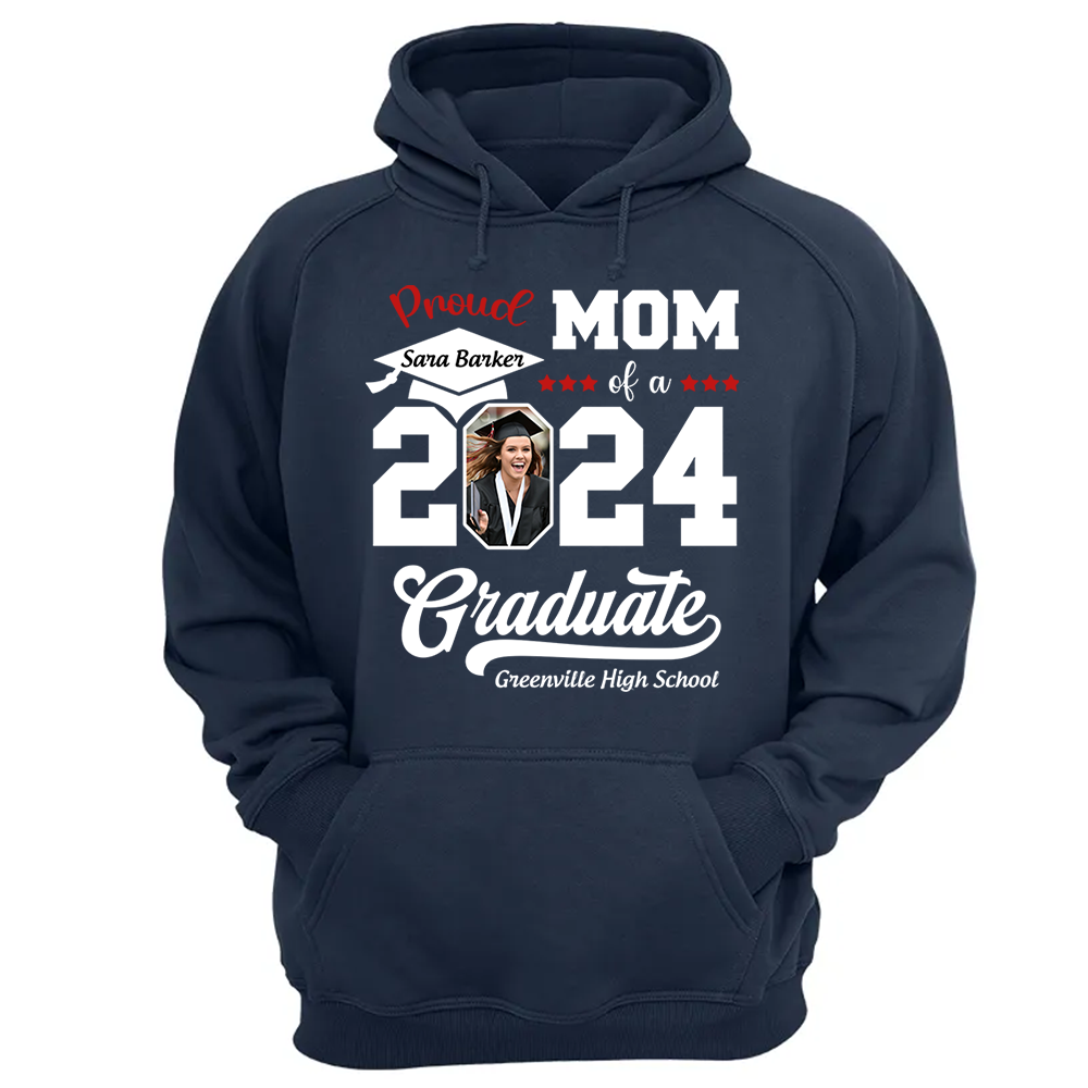 Proud of a 2025 Graduate Shirt, Custom Photo For Family
