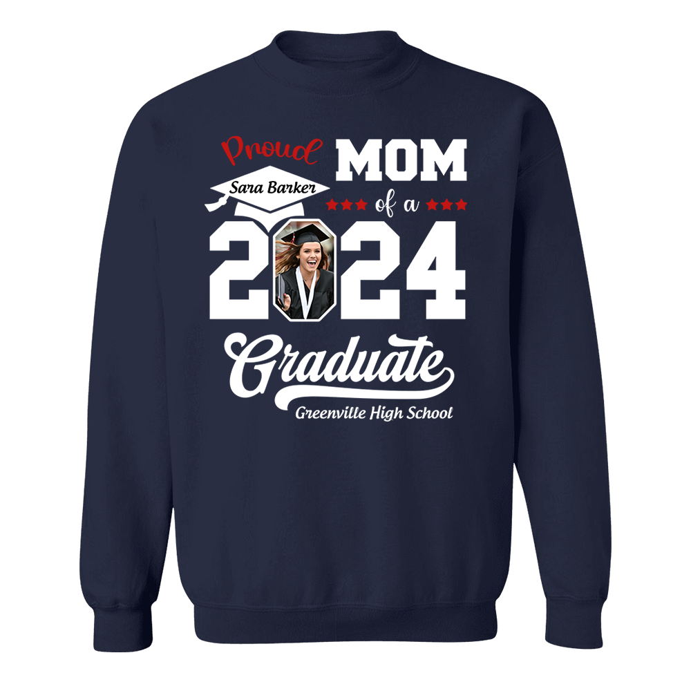 Proud of a 2025 Graduate Shirt, Custom Photo For Family