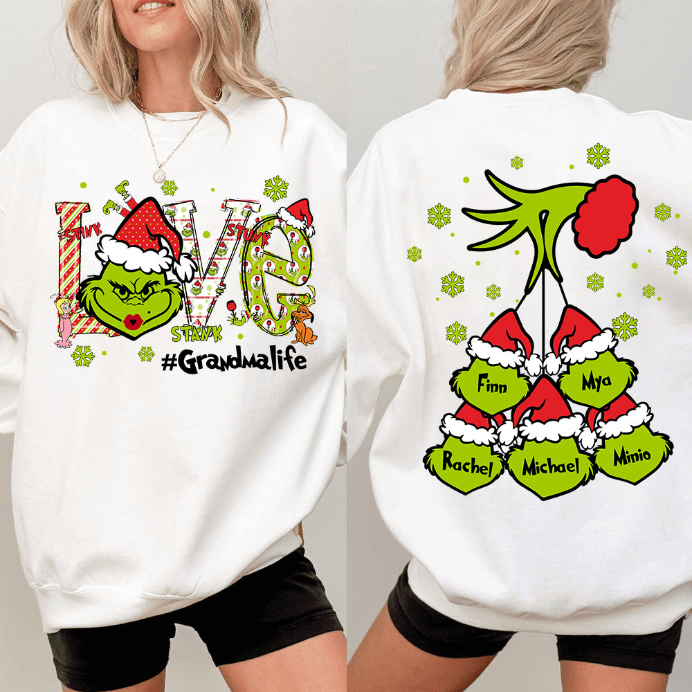 Love Grandmalife - Personalized Nana Mimi Gigi Funny Shirt - Custom Kid Names NA04 Tu20