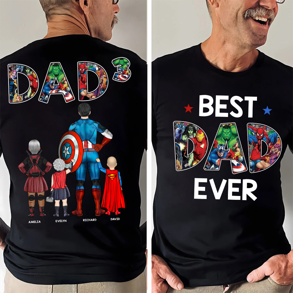 Best Dad Ever - Personalized Shirt Gifts For Dad  Hv01