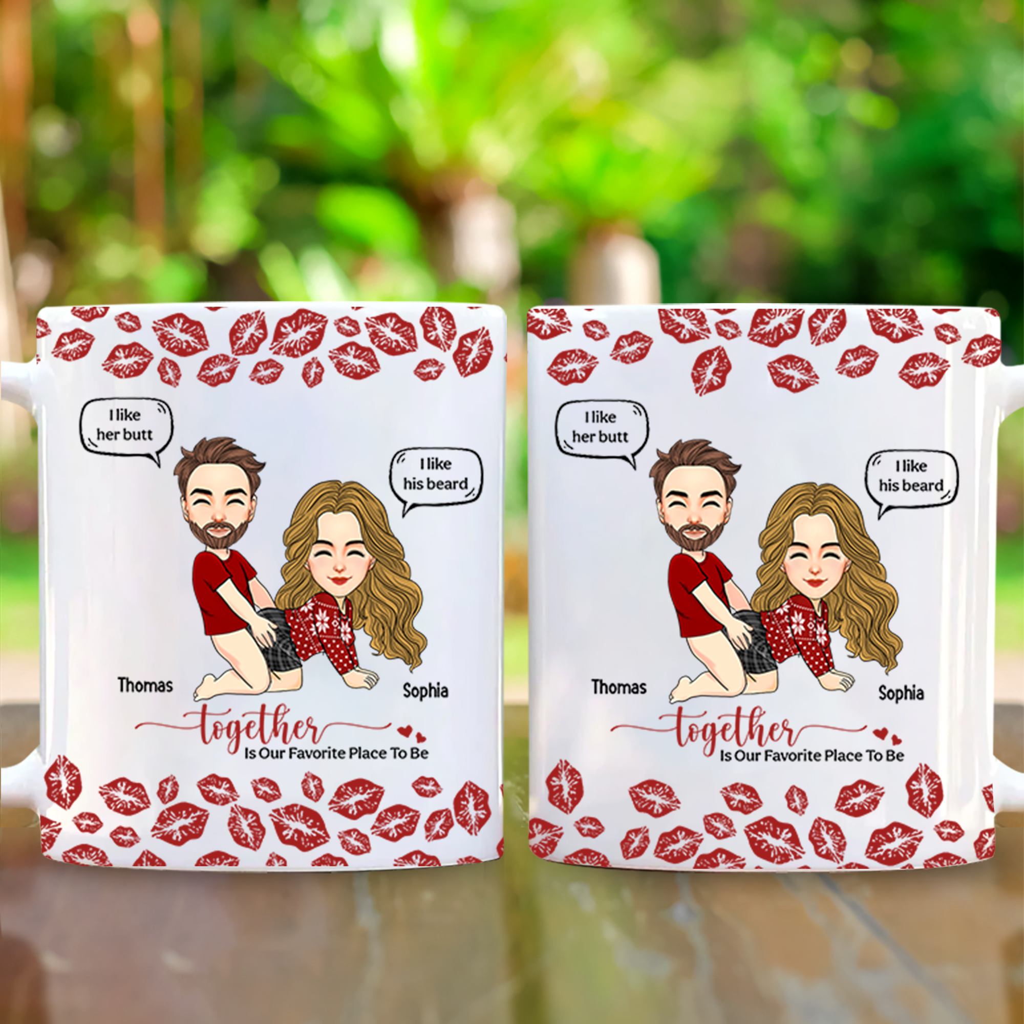 Together Is Our Favorite Place To Be Personalized Mug For Couple
