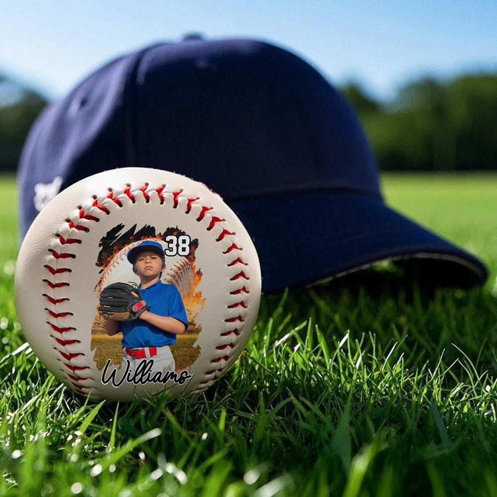 To My GrandSon You Will Never Lose Baseball Ball, Personalized Engraved Baseball, Gift For Mom Tu24