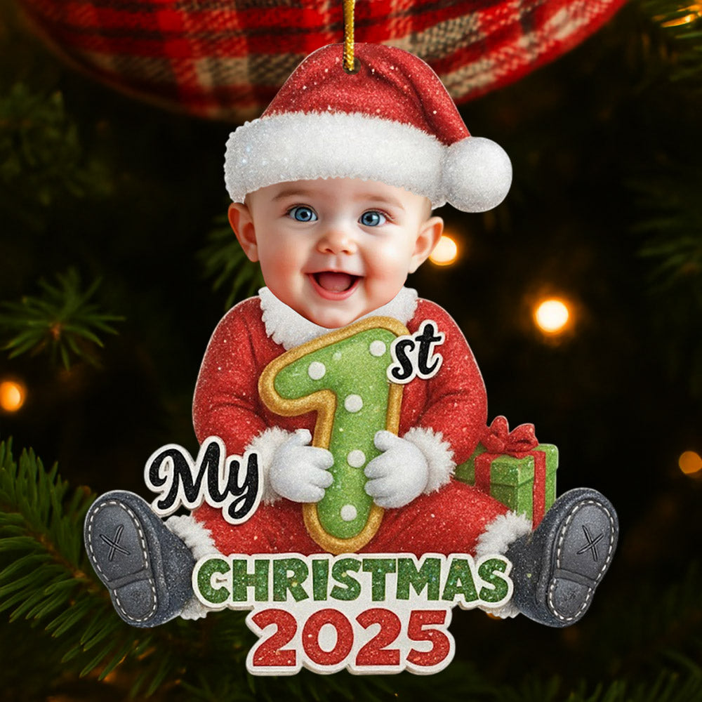 Santa Baby Christmas 2025 - Personalized Christmas Acrylic Ornament