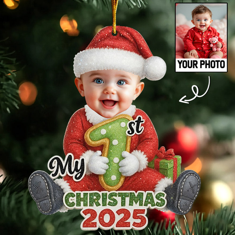 Santa Baby Christmas 2025 - Personalized Christmas Acrylic Ornament