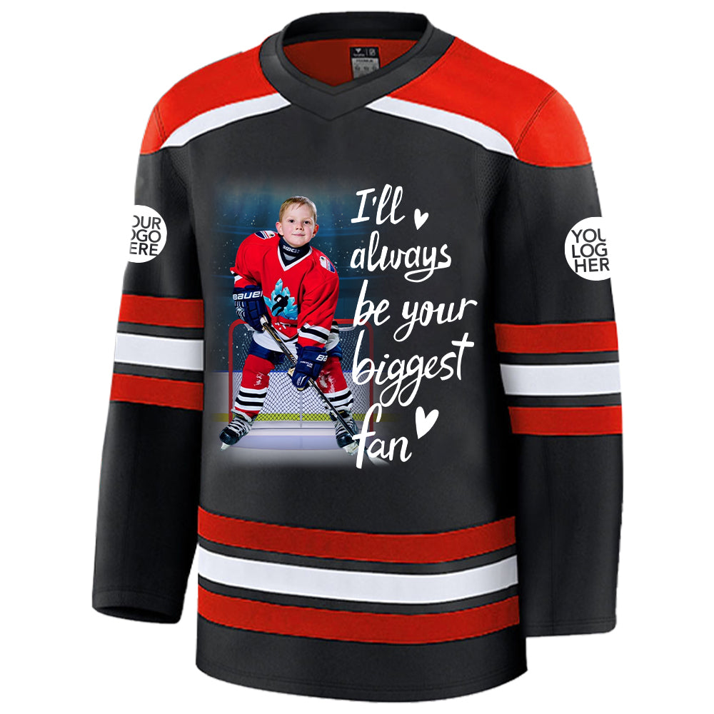 Custom Photo Ice Hockey Jersey Gift For Ice Hockey Lovers - Personalized Gift For Ice Hockey Player