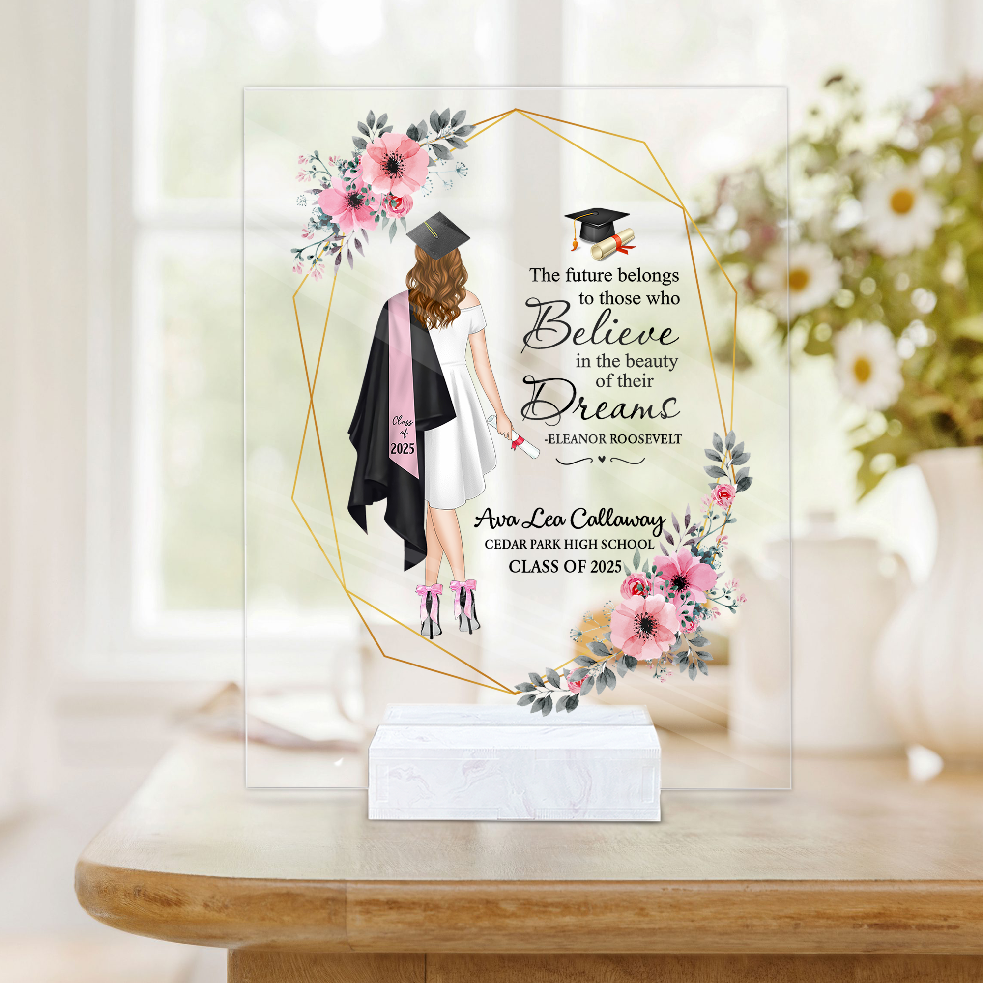 Personalized Graduation Gift for Her Personalized Graduation Keepsake Print Personalized Gift High School College Grad Gift K1702