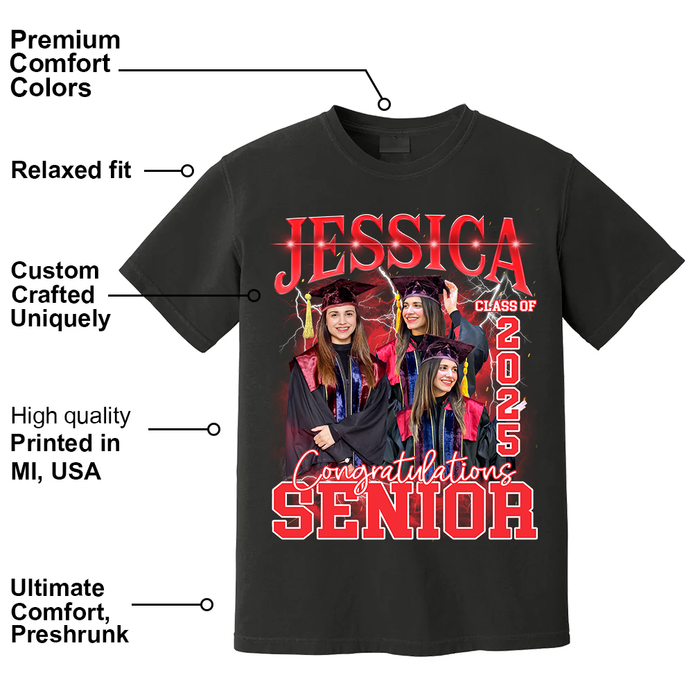 Custom Graduation T Shirt, Vintage Custom Funny Rap Shirt, Custom Photo Vintage T Shirts, Custom Family Graduation Shirt