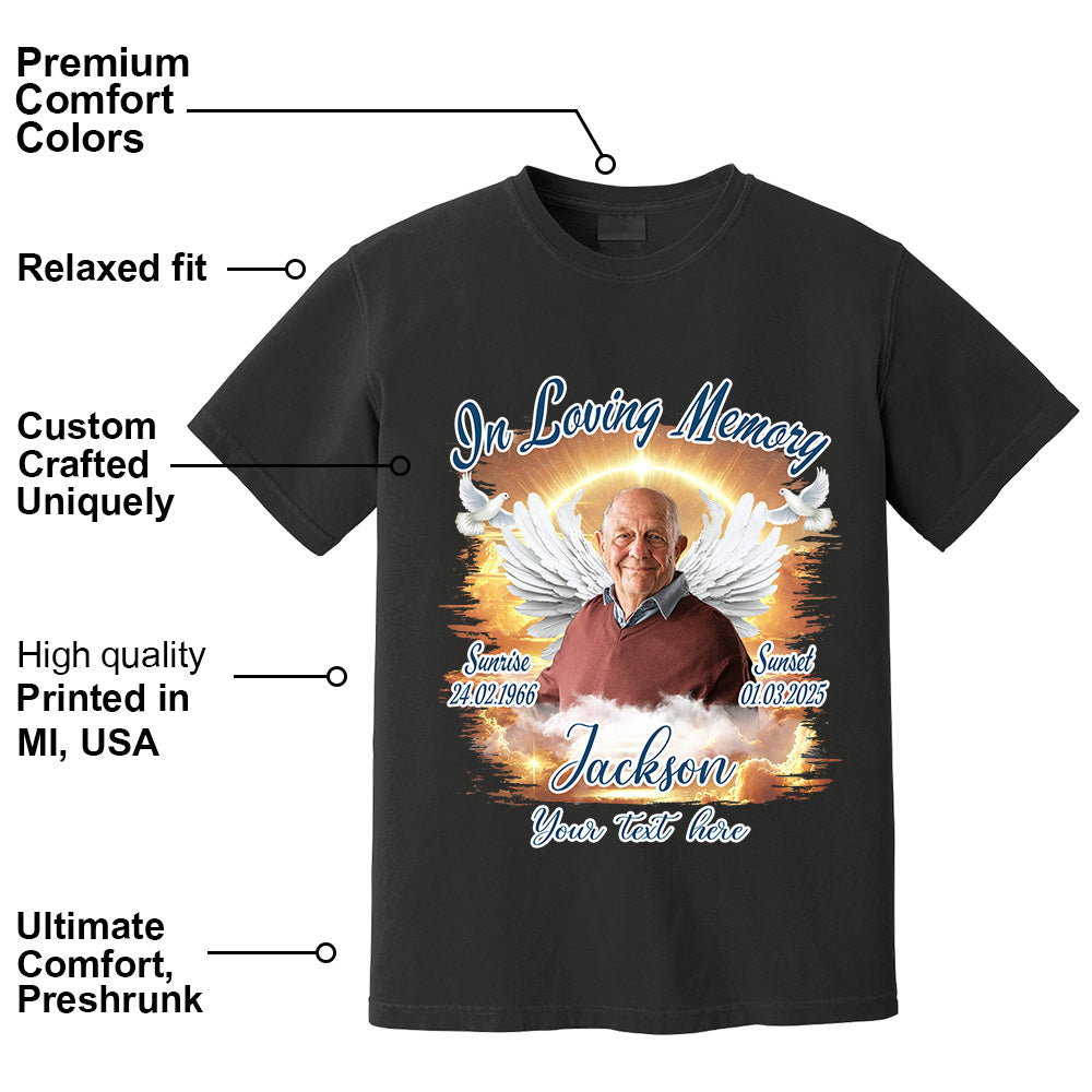 In Loving Memory - Personalized Photo Memorial Shirt