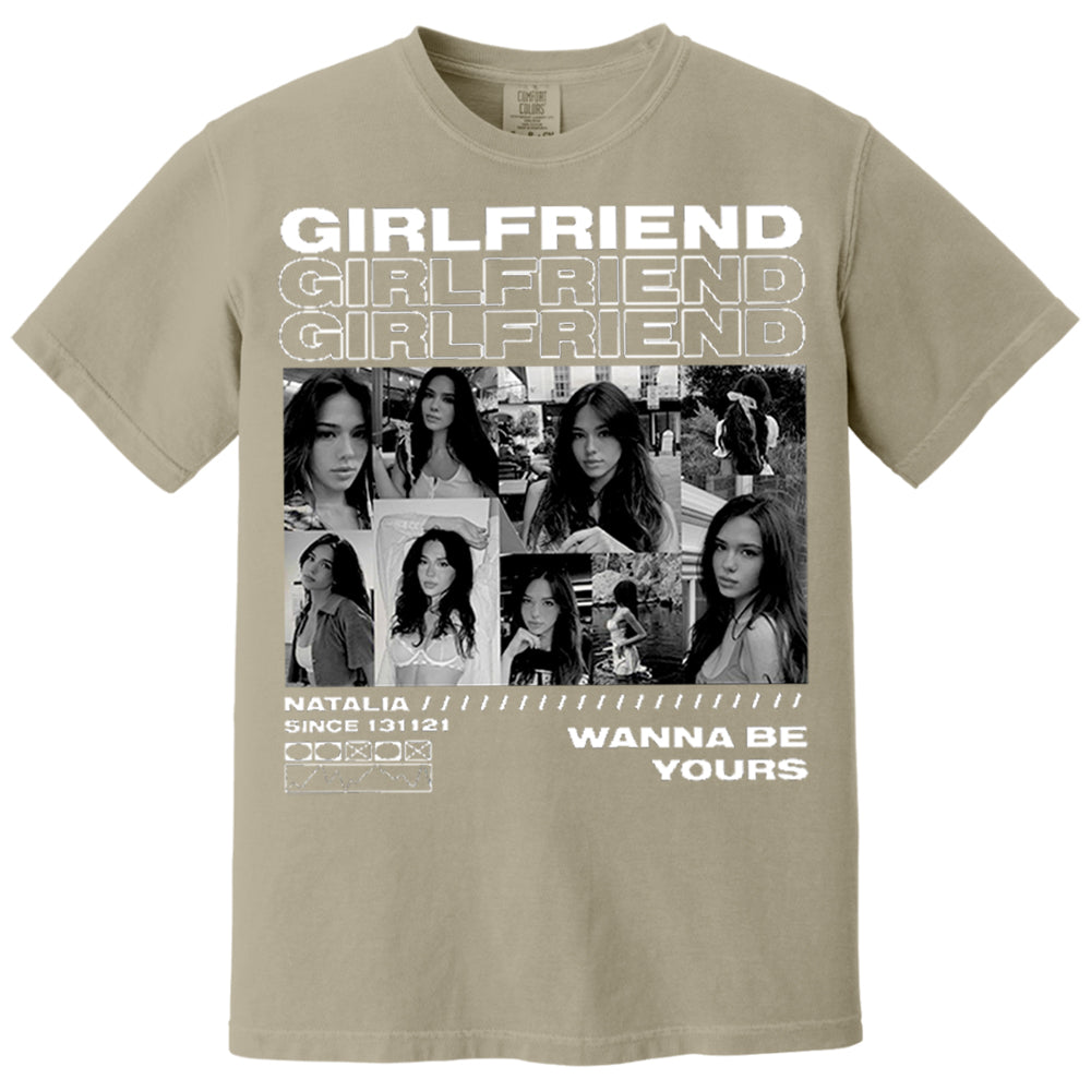 Custom Girlfriend T-Shirt with Face Photo Personalized Vintage Bootleg Rap Tee