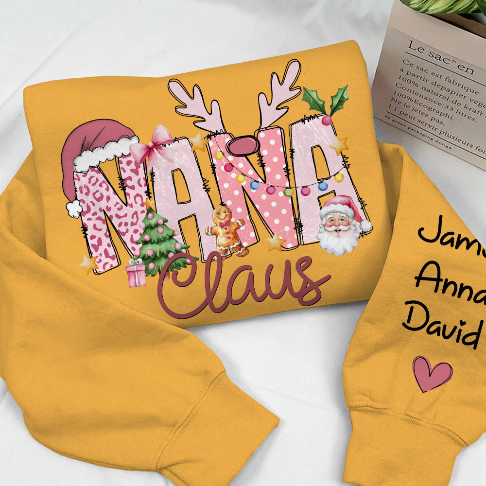 Pink Trend Gigi Claus Custom Sweatshirt - Best Family Christmas Gift for Grandma