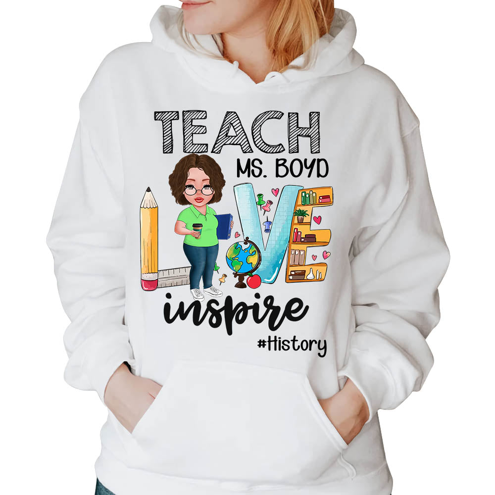 Teach Love Inspire Personalized Shirt For Teachers