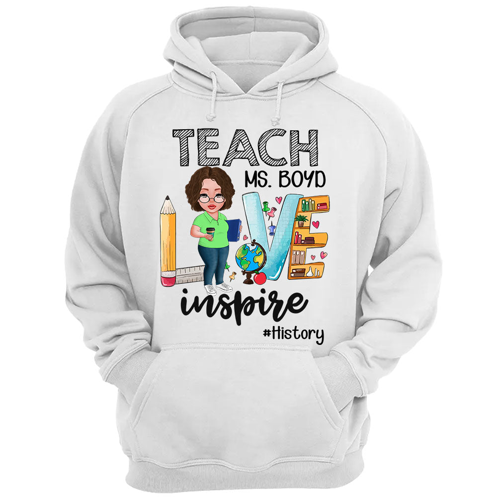 Teach Love Inspire Personalized Shirt For Teachers