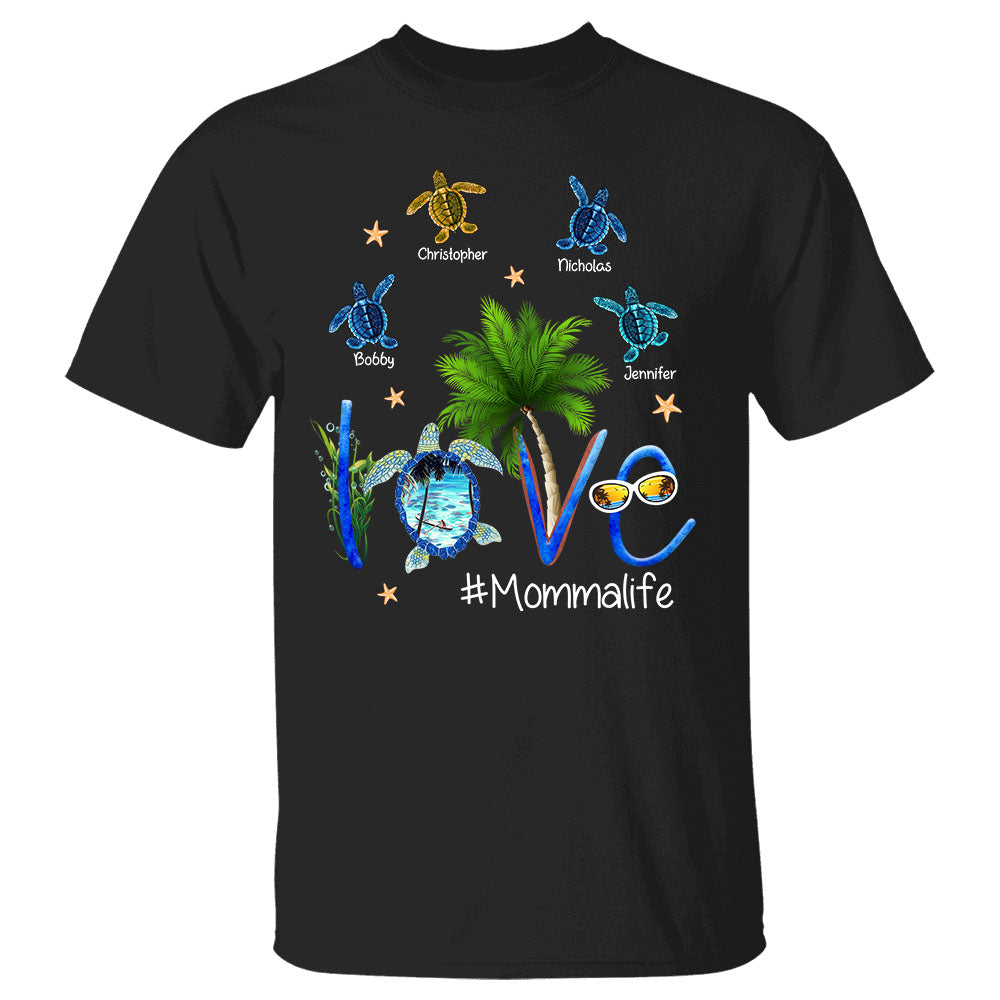 Personalized Love Grandmalife Summer Turtle Shirt Gift For Grandma