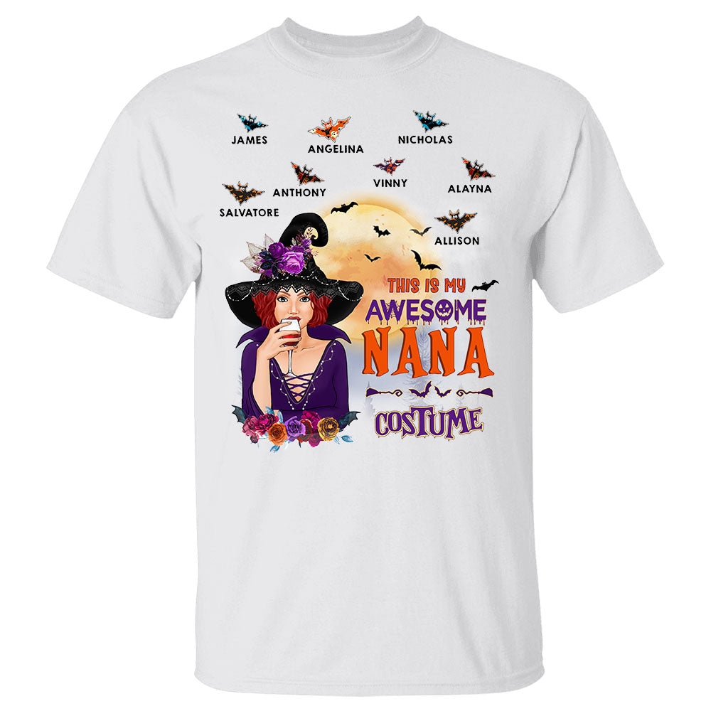 This Is My Awesome Grandma Costume Witch Personalized Shirt For Grandmas