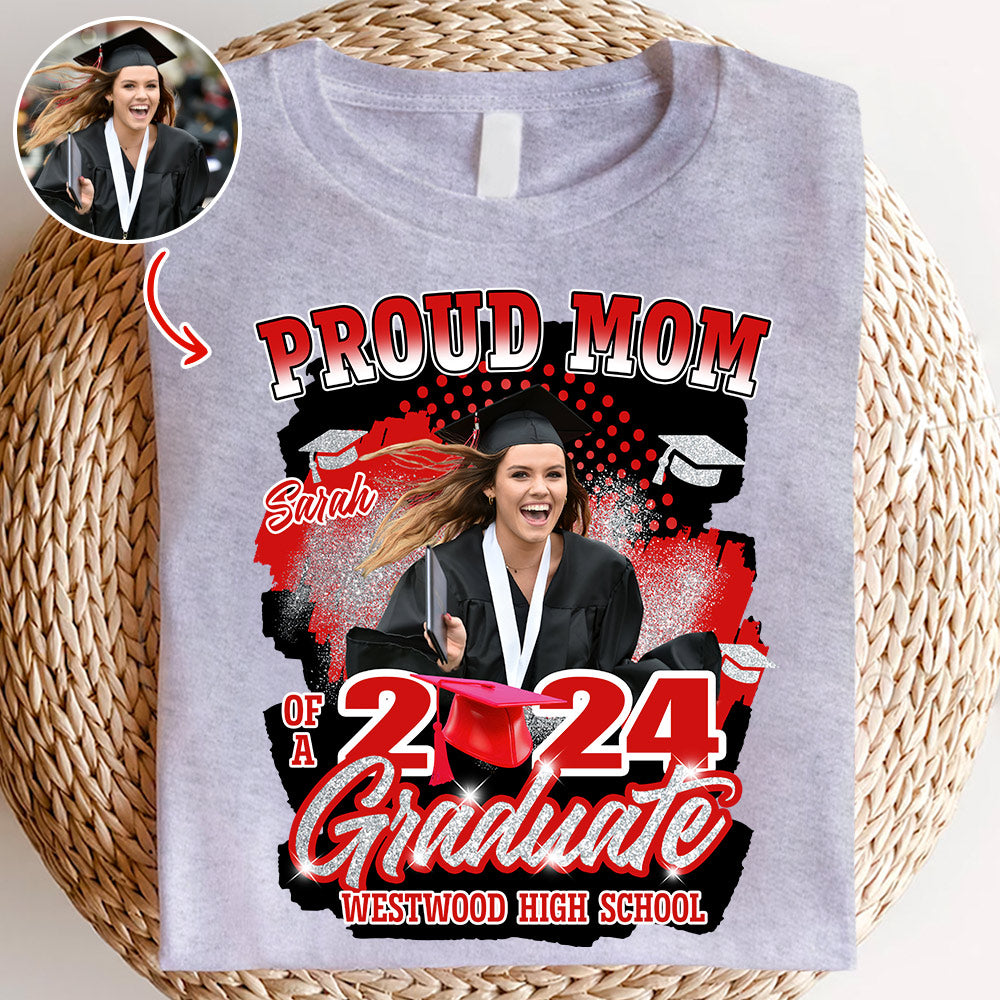 Personalized 2025 Graduate Shirt, Custom Photo For Family Member