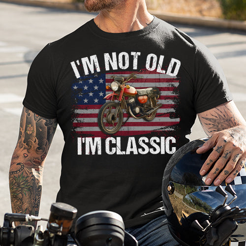 I'm Not Old I'm Classic Funny Car Graphic - Custom Upload Car Photo Shirts