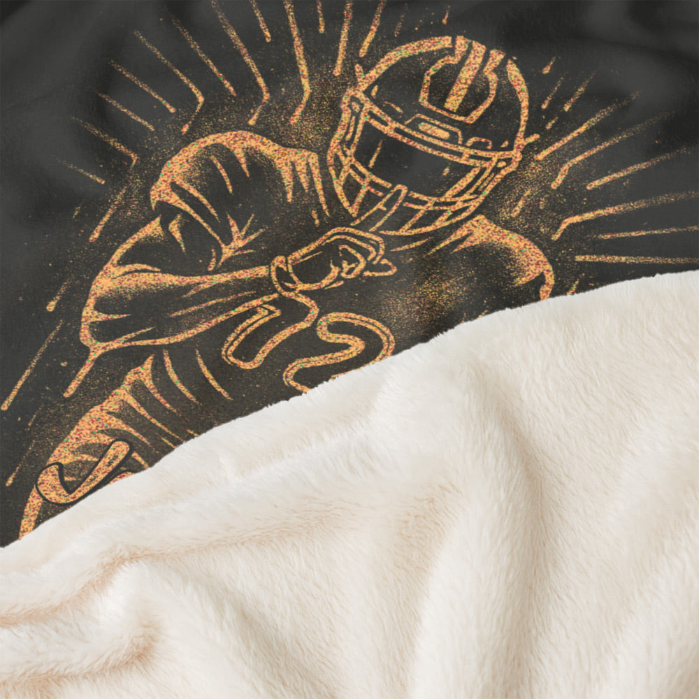 Personalized Bleach Style Football Player Blanket Hoodie A2110 Pt99
