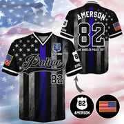 Custom Police Football Jersey, Custom Dept Name Number Police, Gift For Police T1807 Hv01