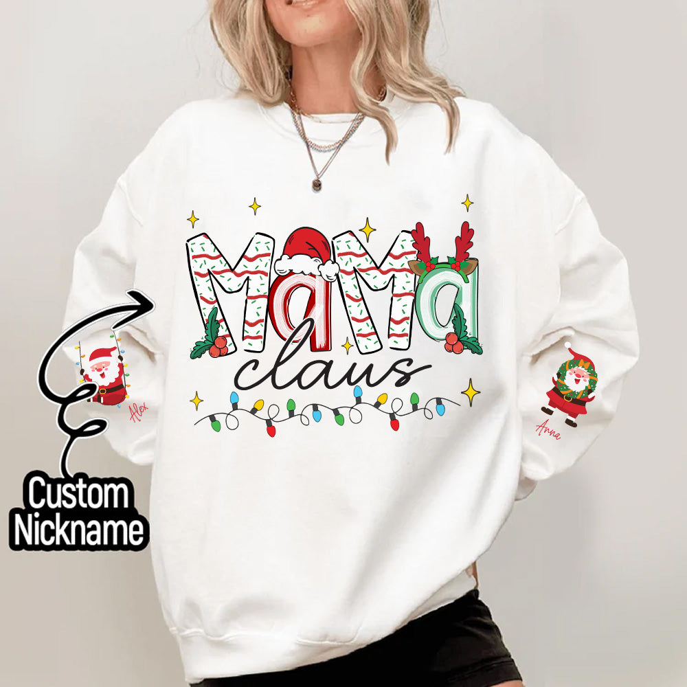 Nana Claus - Custom Sweatshirt For Grandma Nana Mom - Best Family Gifts NA04 Nh00