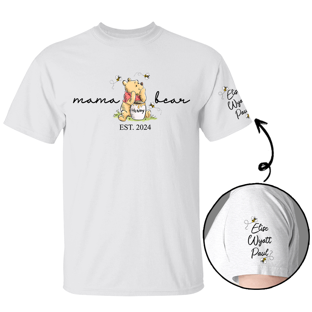 Custom Mama Bear Sweatshirt - New Mom Tee - Mother's Day & Birthday Gift - Custom Shirt for Women