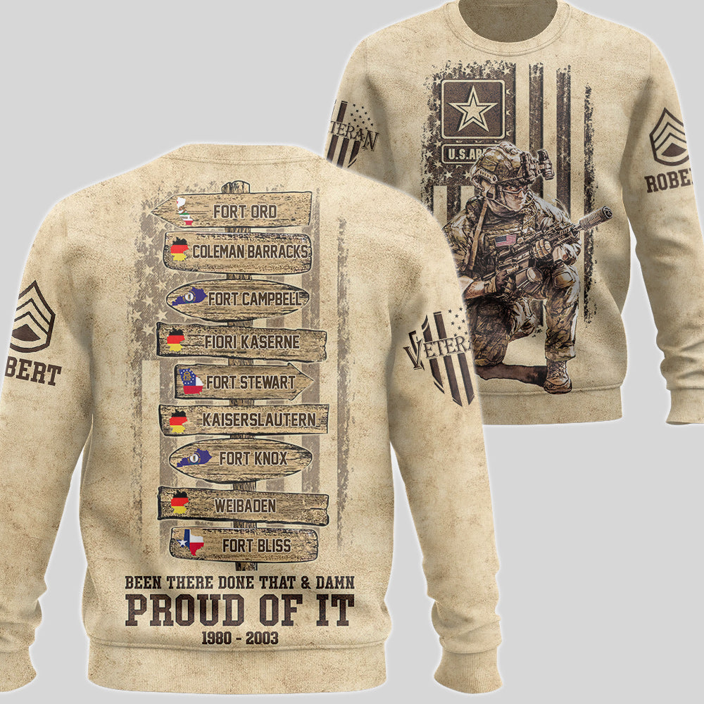 Been There Done That Proud Of It US Military World Tour Custom All Over Print Shirt For Veteran H2511
