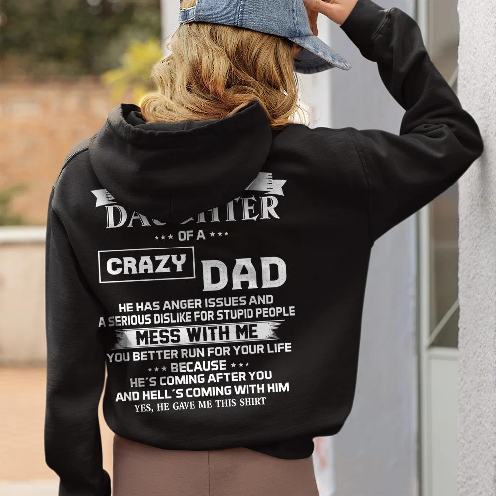 I Am A Proud Daughter Of A Crazy Dad Shirt Shirt Perfect Gift For Daughter