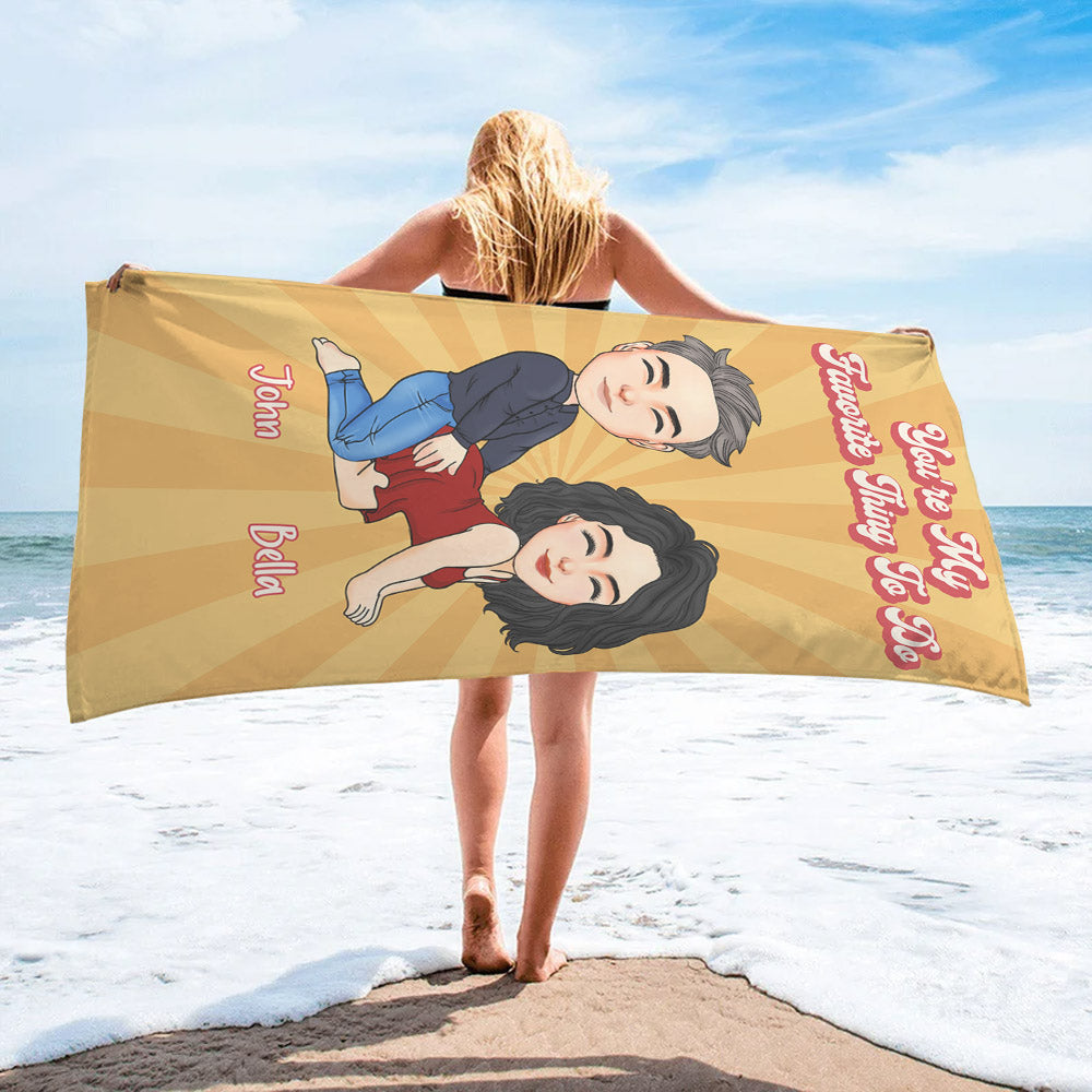 This Is Our Cuddling Towel Personalized Towel Gift For Couple Nh00