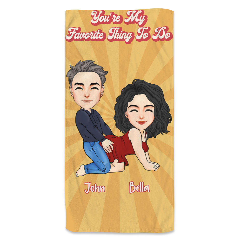 This Is Our Cuddling Towel Personalized Towel Gift For Couple Nh00