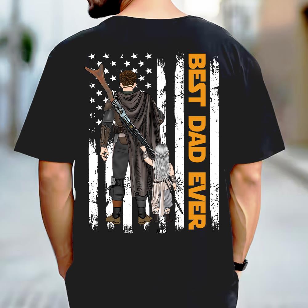 Personalized Best Dad Ever Shirt - Father's Day Gift For Him