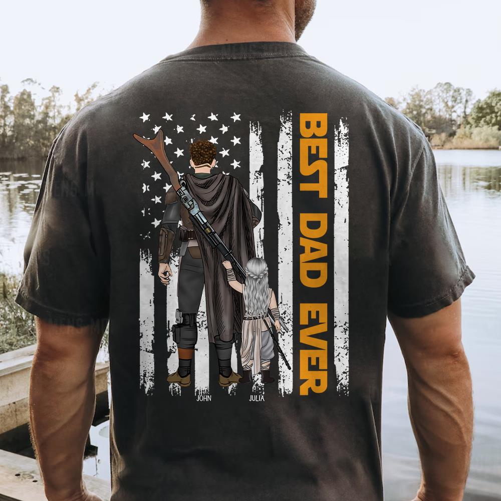 Personalized Best Dad Ever Shirt - Father's Day Gift For Him