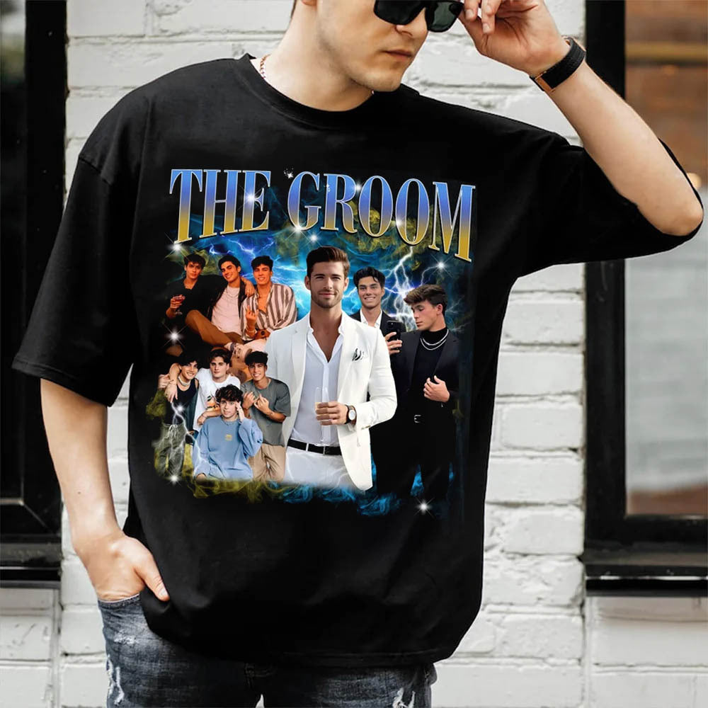 Custom Bachelorette Shirt with Grooms Face, Bachelorette Best Man 90s Vintage Bootleg TShirt, Groom Crew Groom Squad Bachelor Gift