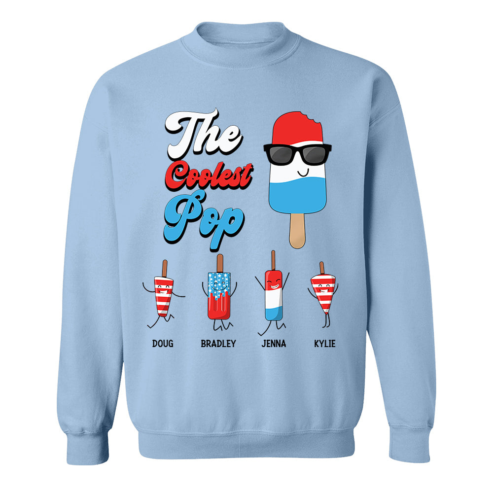Custom The Coolest Pop 4th Of July T-Shirt