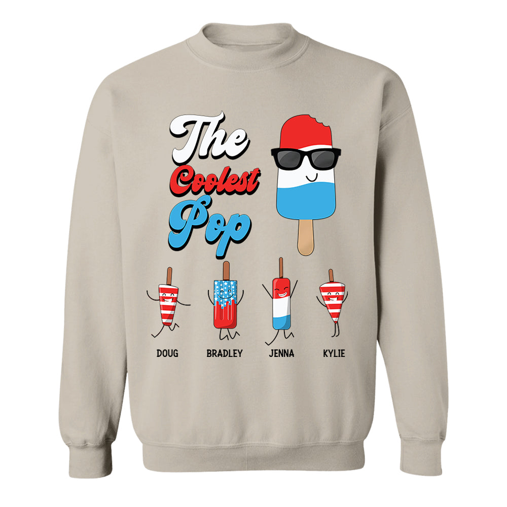 Custom The Coolest Pop 4th Of July T-Shirt