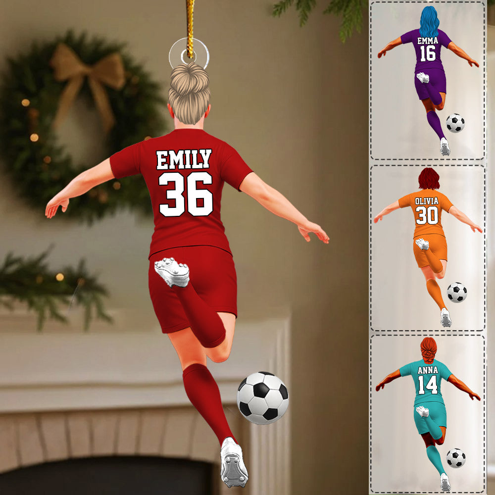 Luxury Ornament Soccer Player Personalized Ornament Gift For Soccer Player Soccer Lovers Li29