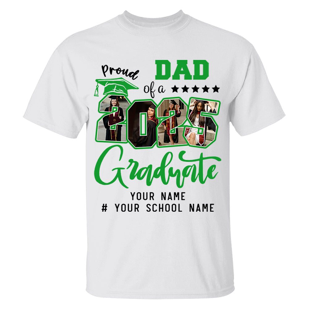 Personalized Proud Family T-Shirt, Group 2025 Grad Tees, Graduation Squad Tee, Senior 2025, Graduate 2025 Shirt, Custom Graduate Gift, High School Graduate Tee