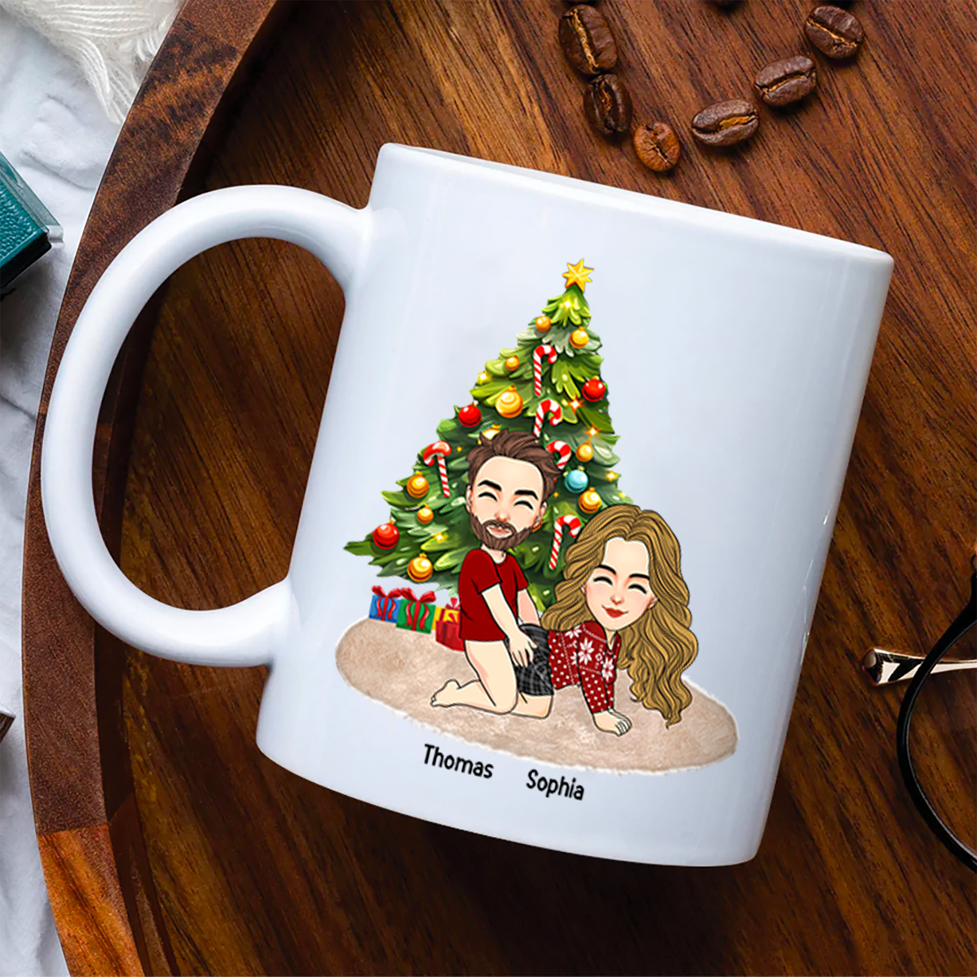 All I Want For Christmas Is You Naked Pesionalized Mug For Couple