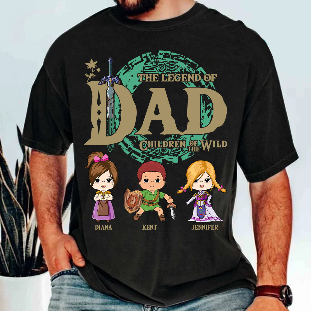 Personalized The Legend Of Dad Shirt - Children Of The Wild Shirt Gift For Dad