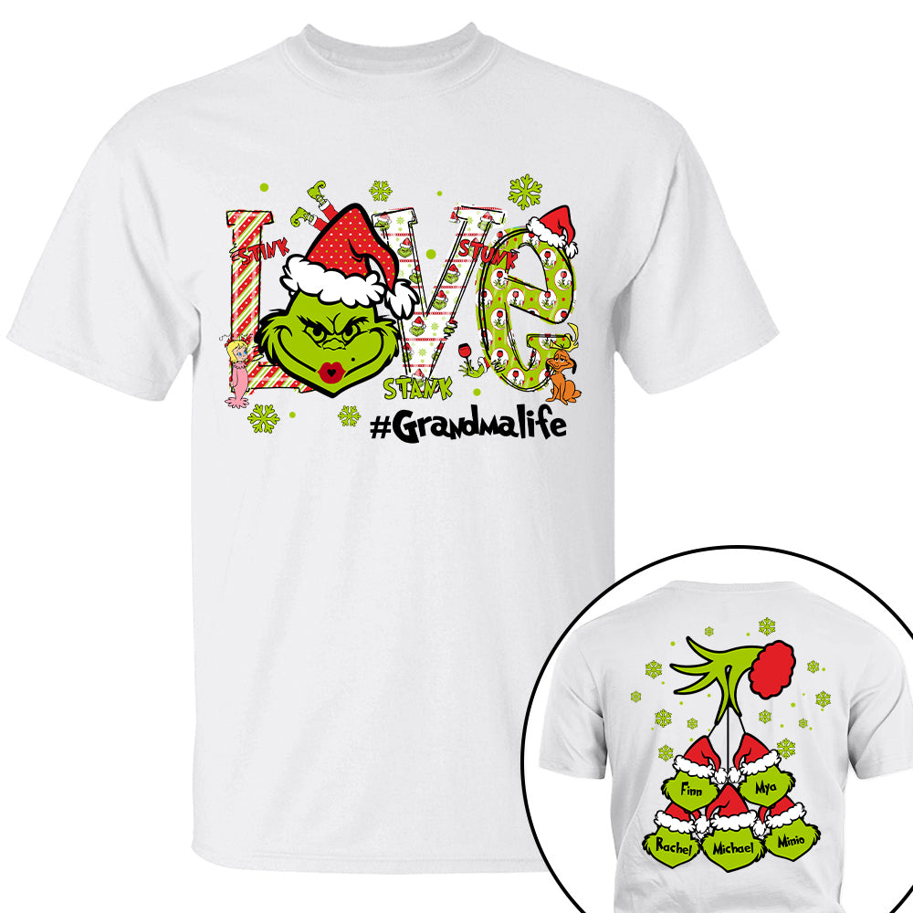 Love Grandmalife - Personalized Nana Mimi Gigi Funny Shirt - Custom Kid Names NA04 Tu20