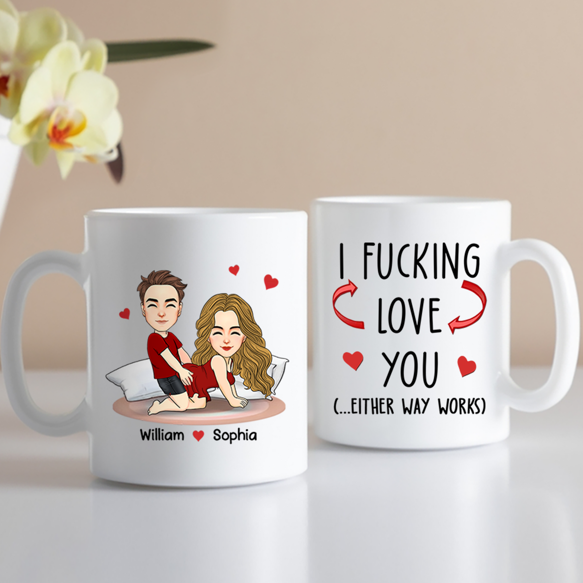 You Are My Favorite Thing To Do - Couple Personalized Custom Mug - Christmas Gift For Husband Wife, Anniversary Pa00
