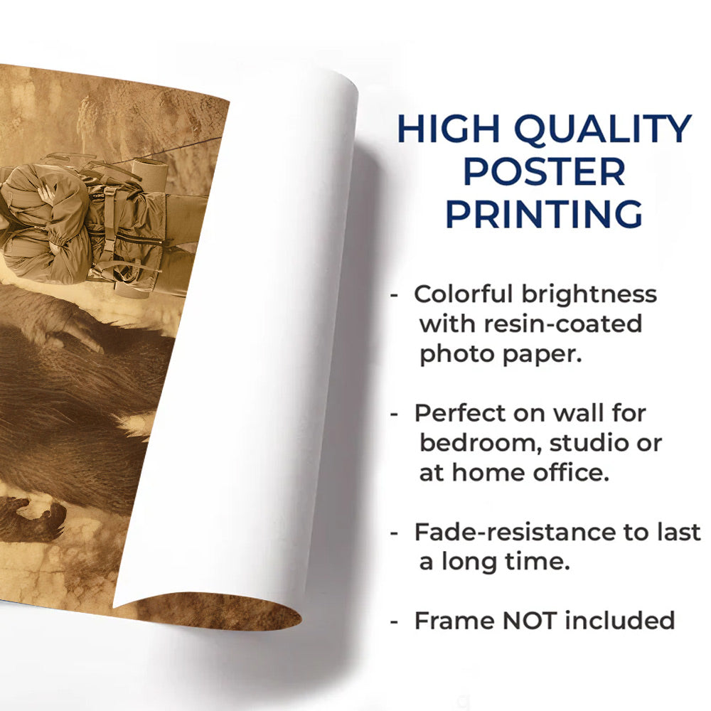 Bigfoot Saw Me But Nobody Believes Him Vintage - Personalized Poster Canvas DO98